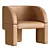 Stylish Lounge Chair by Baxter 3D model small image 1