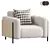 Modern Upholstered Armchair Andreu World 3D model small image 1