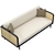 Targa Low Sofa: Modern Comfort 3D model small image 3