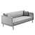 Targa Low Sofa: Modern Comfort 3D model small image 4