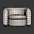 Seamless Texture 3D Armchair Model 3D model small image 2