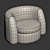 Seamless Texture 3D Armchair Model 3D model small image 6