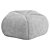 Luxury Microfiber Pouf Model 3D model small image 5