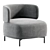 Modern Akiko Lounge Armchair, 2017 3D model small image 3