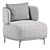 Modern Akiko Lounge Armchair, 2017 3D model small image 4