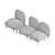 Modern Modular Lounge Sofa: AndTradition Isole 3D model small image 5