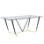 Modern Transparent Dining Table 1800mm 3D model small image 2