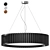 WOODLED ROTOR Chandelier: Modern Suspension Lighting 3D model small image 1