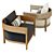  3D Balmain Lounge Chair Model 3D model small image 5