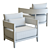  3D Balmain Lounge Chair Model 3D model small image 6