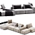 Modern Italian Design Westside Sofa 3D model small image 3