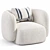 Sleek Domani Armchair by Performa 3D model small image 1