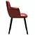 Modern Wing Chair in Leather 3D model small image 3