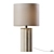 Ribbed Concrete Table Lamp 3D model small image 1