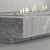 Modern Biofireplace Wall Set 3D model small image 4