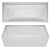 Modern Matte Amatrice Acrylic Bathtub 3D model small image 1