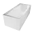 Modern Matte Amatrice Acrylic Bathtub 3D model small image 2
