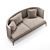 Modern Minimalist Living Divani Clan Sofa 3D model small image 4