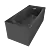 Elegant Gray Matte Acrylic Bathtub 3D model small image 2