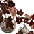 Autumn Maple Branches Glass Vase 3D model small image 4