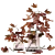 Autumn Maple Branches Glass Vase 3D model small image 5