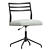 Quincy Swivel Desk Chair - Essential Office Seating 3D model small image 1