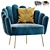 Elegant Armchair Amira: 3D Model 3D model small image 1