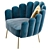 Elegant Armchair Amira: 3D Model 3D model small image 4