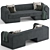  Westelm Joplin Sofa Unwrapped 3D model small image 2