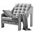 Stylish Halston Chair 2016 Edition 3D model small image 7