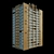 Soviet Residential Tower II-67 3D model small image 2