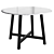 Modern Marble Dining Table Set 3D model small image 1