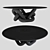 Resin Bracelet Coffee Table Glass 3D model small image 2
