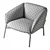 Elegant Undina Chair, 82x72.5x68 cm 3D model small image 5