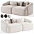 Modular Sofia 02 Corner Sofa 3D model small image 4