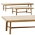 Elegant Ukiyo Low Table by Tribu 3D model small image 2