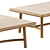 Elegant Ukiyo Low Table by Tribu 3D model small image 3