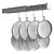  Radiant Hard Anodized Cookware Set 3D model small image 2