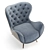 Volpi Marion Modern Armchair 3D model small image 5