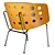 Elegant Barbara Chair for Restaurants 3D model small image 3