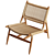 Teak Codolar Armchair: Timeless Elegance 3D model small image 2