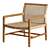 Teak Sabolla Armchair: Timeless Elegance 3D model small image 1