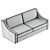  Mike Sofa Bed Dolphin 3D model small image 3