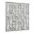 Modern Abstract Corner Design Art 3D model small image 3
