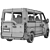 Nissan NV400 Minivan Model Kit 3D model small image 4