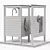 Corona Outdoor Shower Unit 3D model small image 7