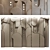 Unique Gypsum Wall Panel Set 3D model small image 2