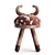 Animal Sculptural Children's Chair Set 3D model small image 2