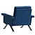 Modern Armchair by Cassina 3D model small image 2