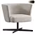 Stylish VELOUR Spoke Base Chair 3D model small image 1